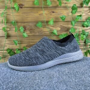 Skechers Men's Air Cooled Slip-On Gray Fabric Size 11 Wide Used 2025